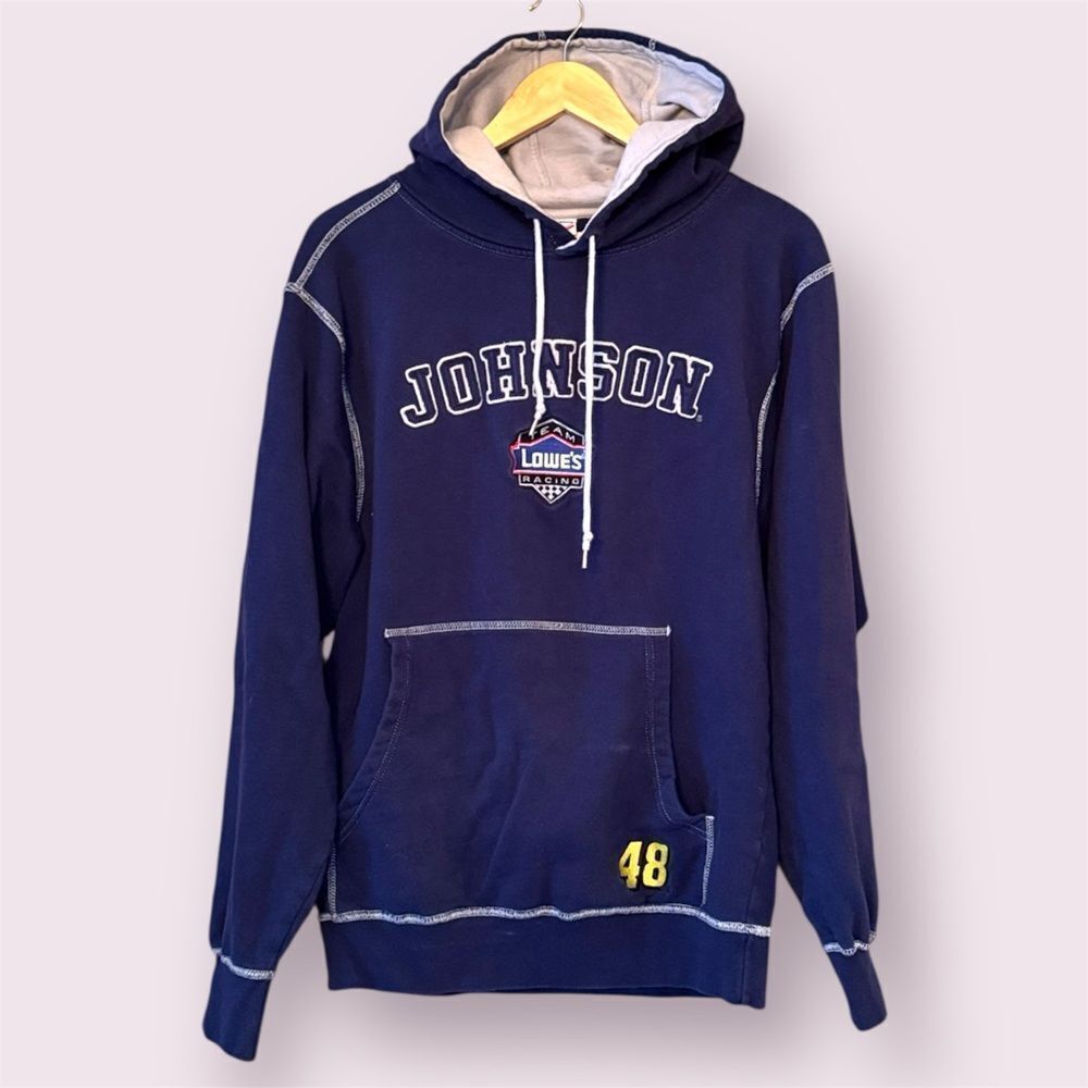 CHASE AUTHENTICS Vintage Y2K Lowe's Racing Jimmie Johnson #48 NASCAR Hoodie